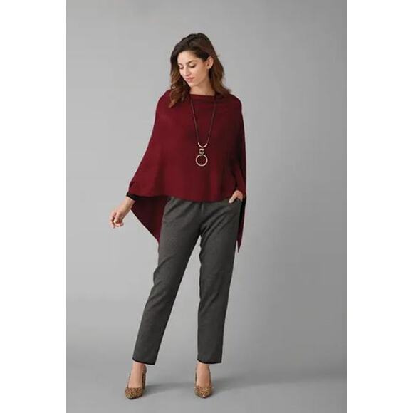 Fig Lightweight Soft Knit Ponchos Shawl Wrap Scarf - Wear Multiple Ways - Picture 6 of 8